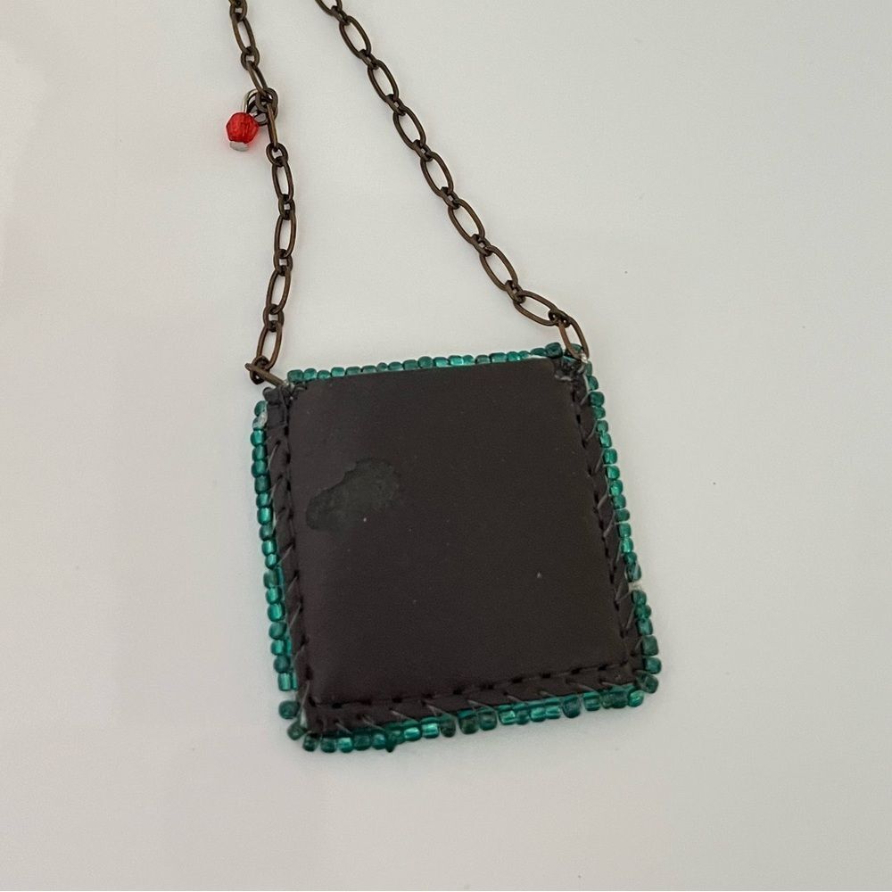 Natural Life Milagros Embroidered Prayer Pocket Necklace - Picture 3 of 4